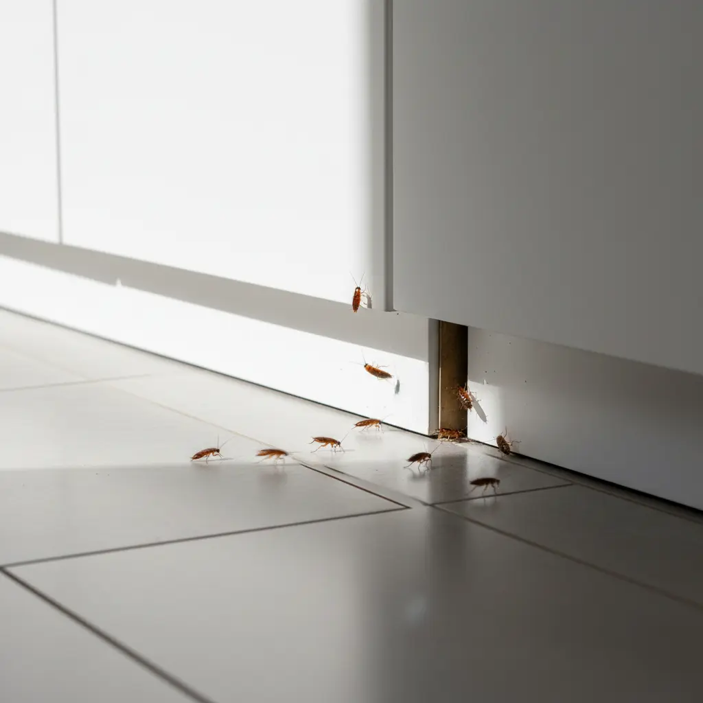 Des insectes bruns vus la nuit