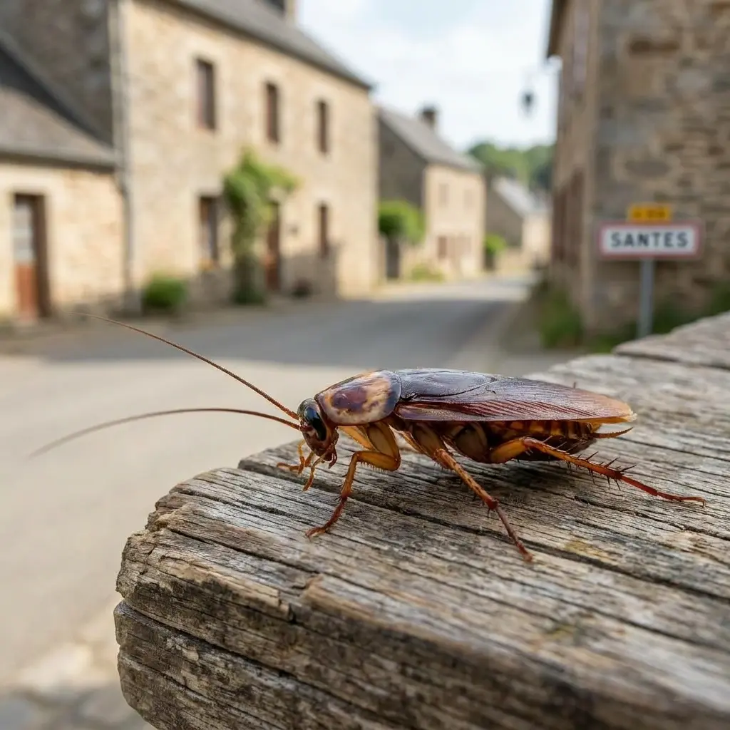 Comment se déroule une intervention contre les cafards à Santes ?