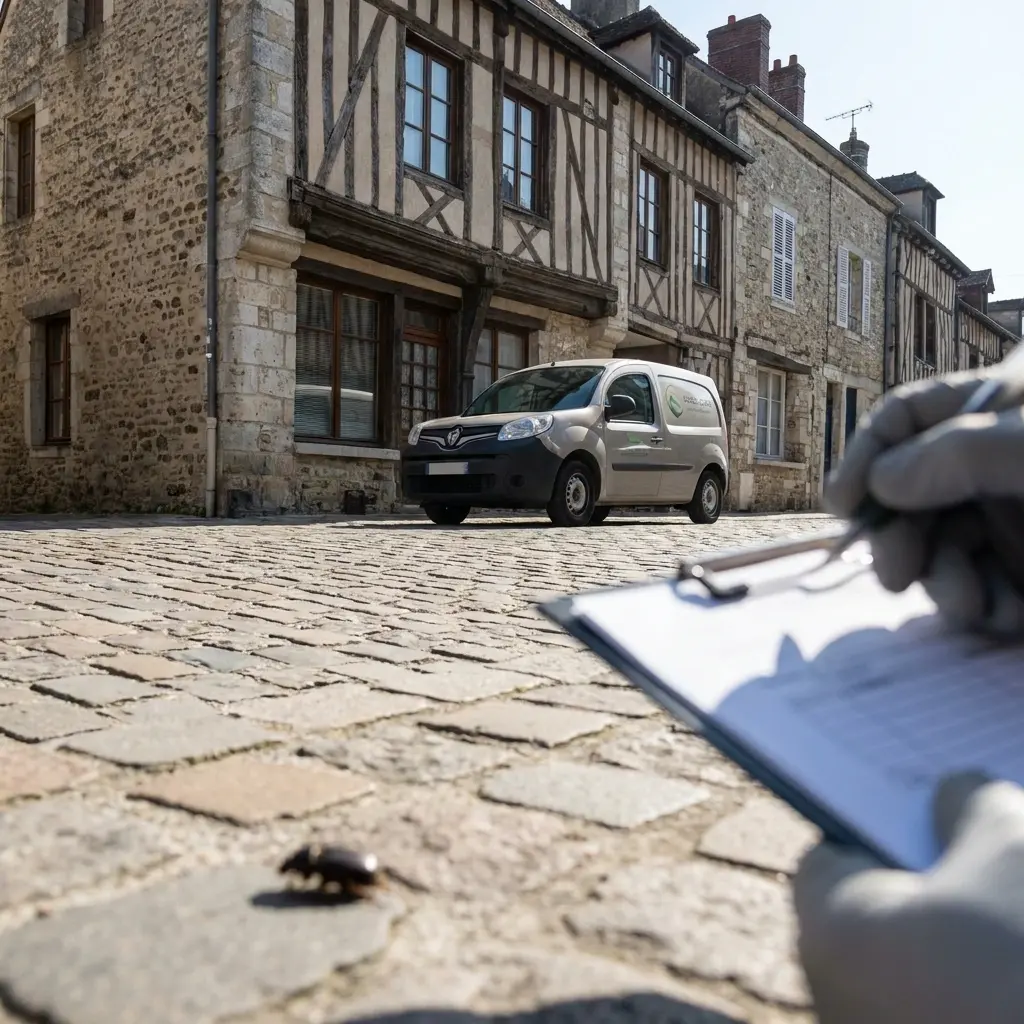 Comment se déroule l'intervention à Houdan ?