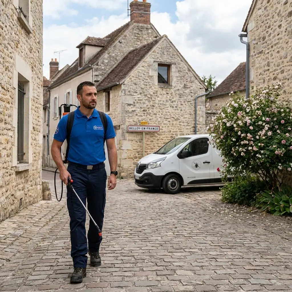 Comment se déroule l'intervention à Belloy-en-France ?
