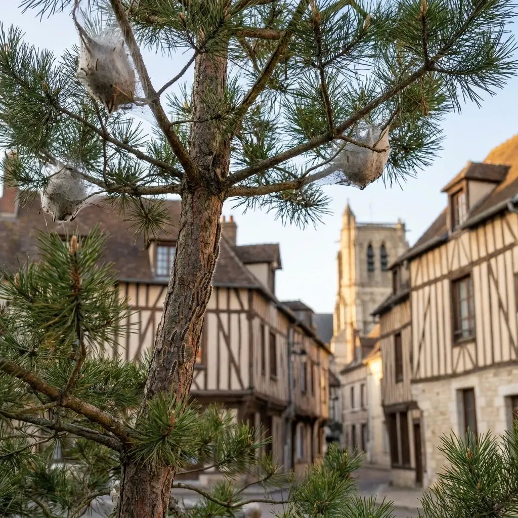 Situations fréquentes liées aux processionnaires dans l'Aube