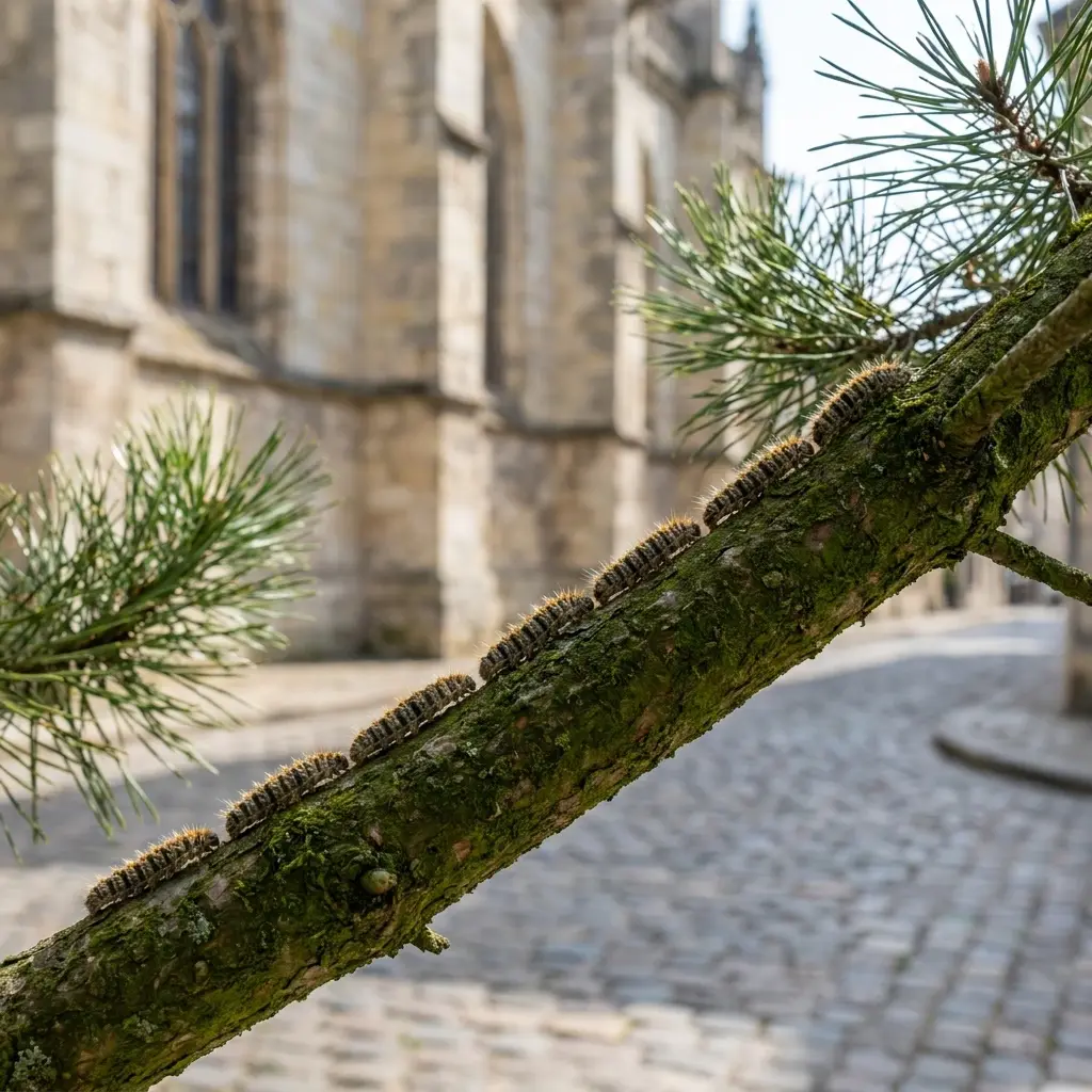 Reconnaître une invasion de chenilles processionnaires dans l'Aube