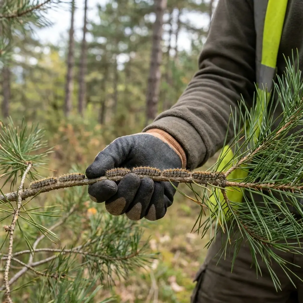 Une approche technique pour éradiquer les larves urticantes
