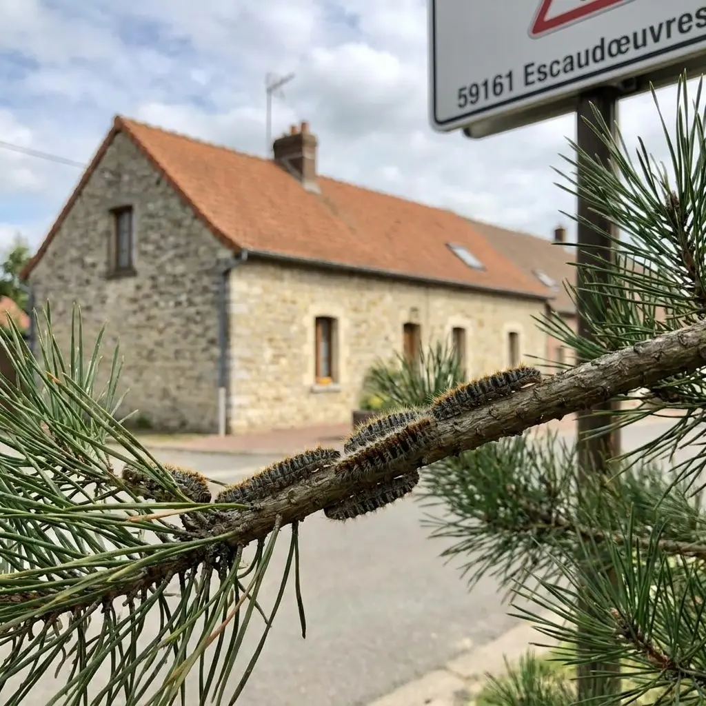 Chenille processionnaire Escaudœuvres (59161)
