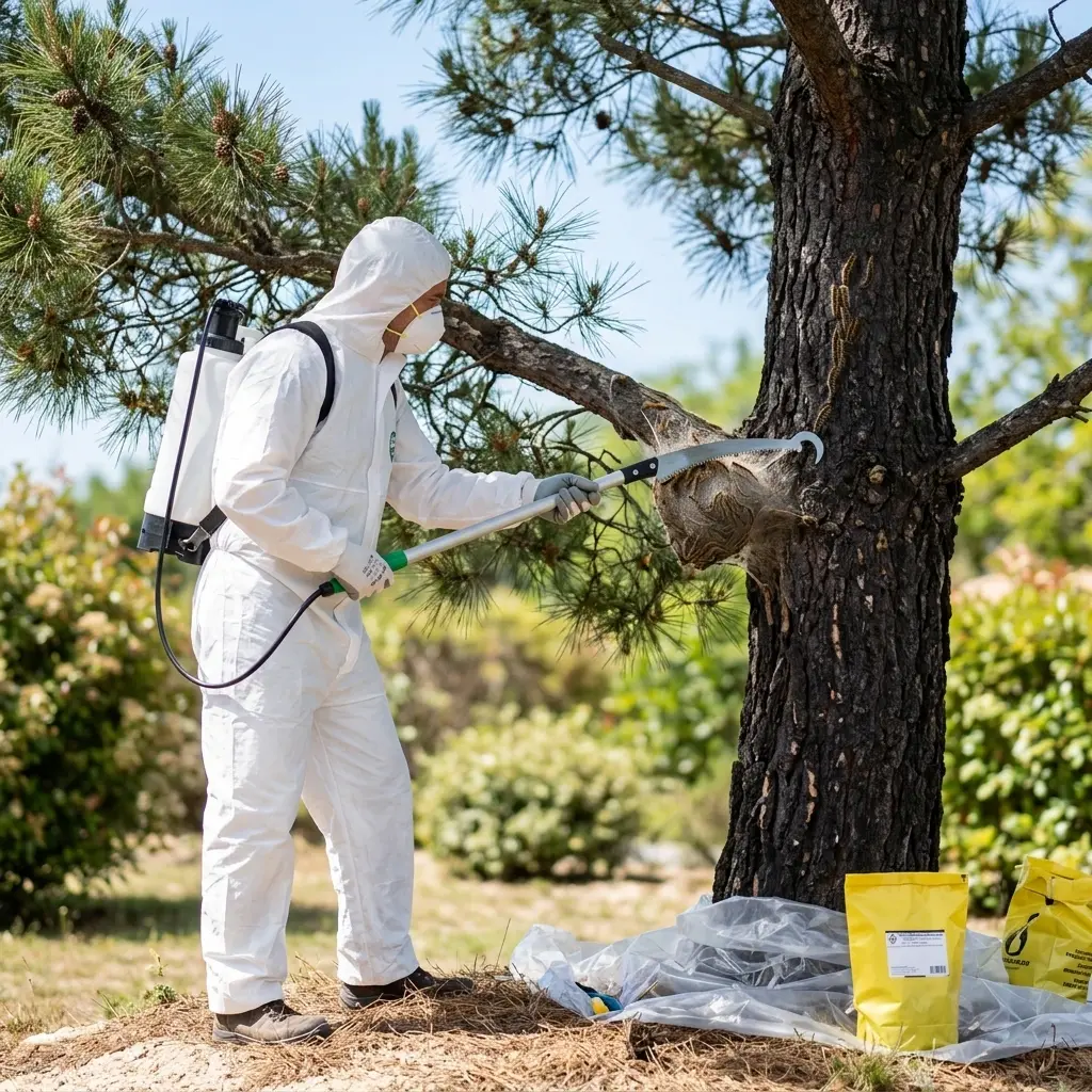 Élimination ciblée des chenilles processionnaires