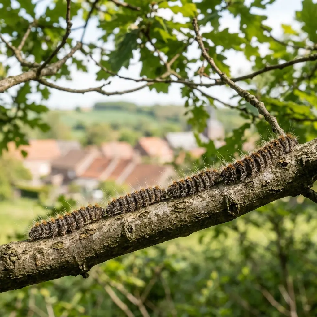 Comment prévenir l'invasion des chenilles à Godewaersvelde