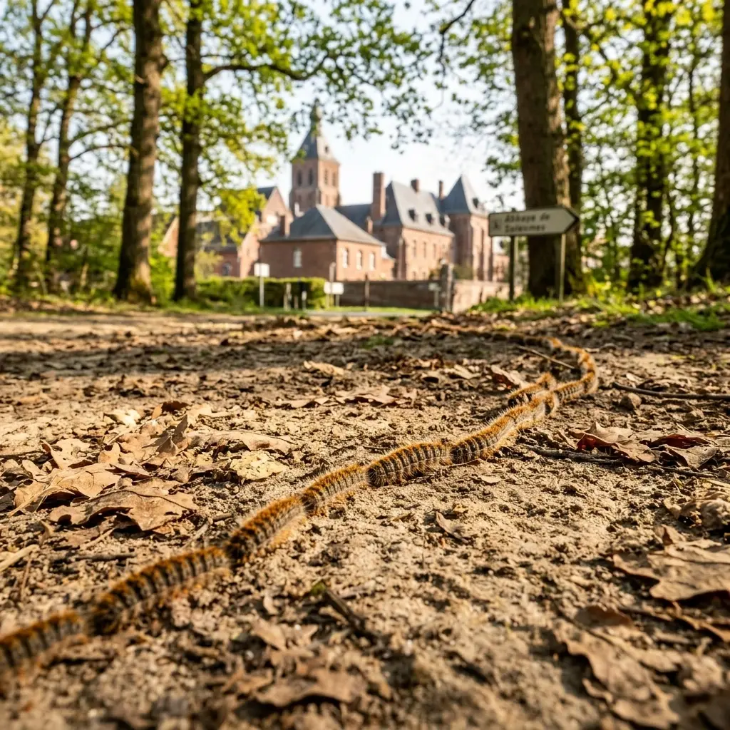 Gestes et précautions face aux chenilles à Solesmes