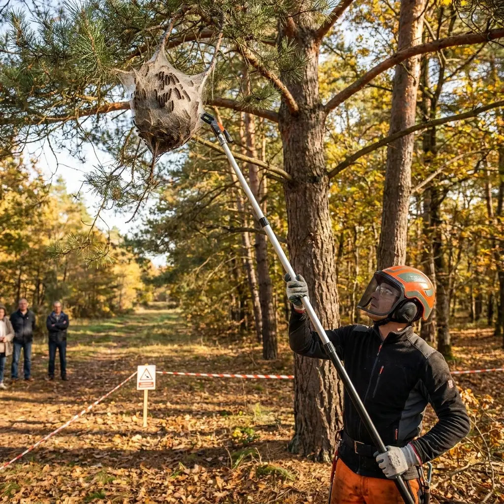 Notre approche technique pour éradiquer les chenilles