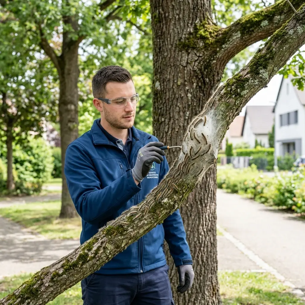 Élimination ciblée des nids de processionnaires