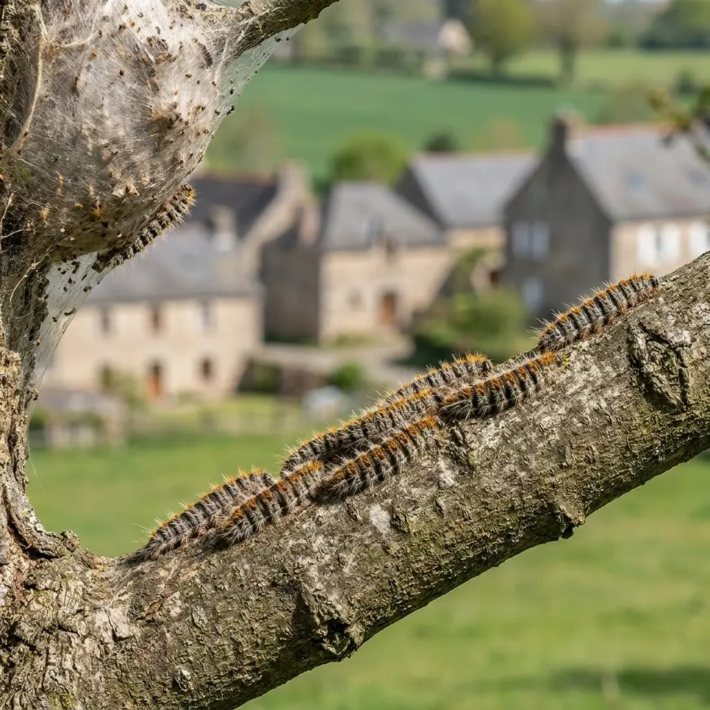 Une stratégie ciblée pour éradiquer les nids de chenilles