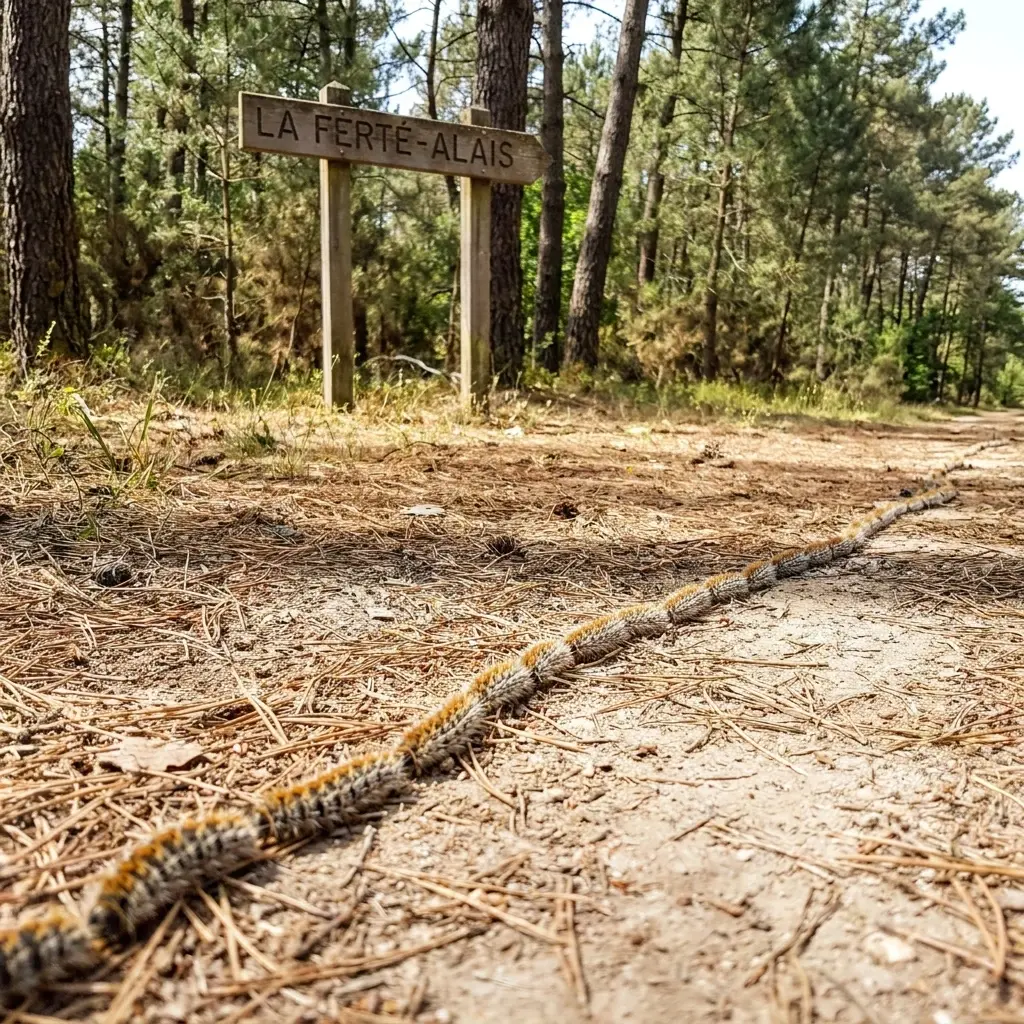 Comment se déroule l'intervention à La Ferté-Alais ?