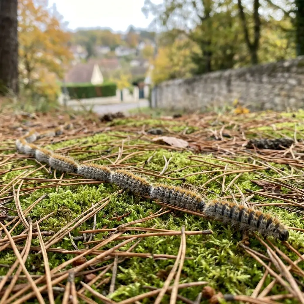Intervention sereine contre la chenille processionnaire à Champigny-sur-Marne