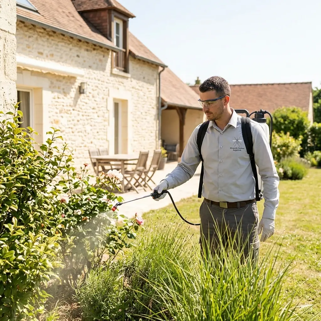 Intervention de démoustication efficace à Angerville