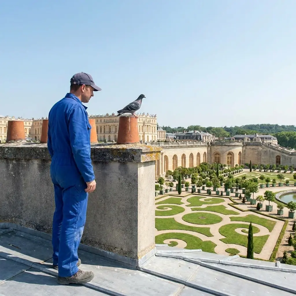 Interventions fréquentes : nids en gouttières, balcons et toitures