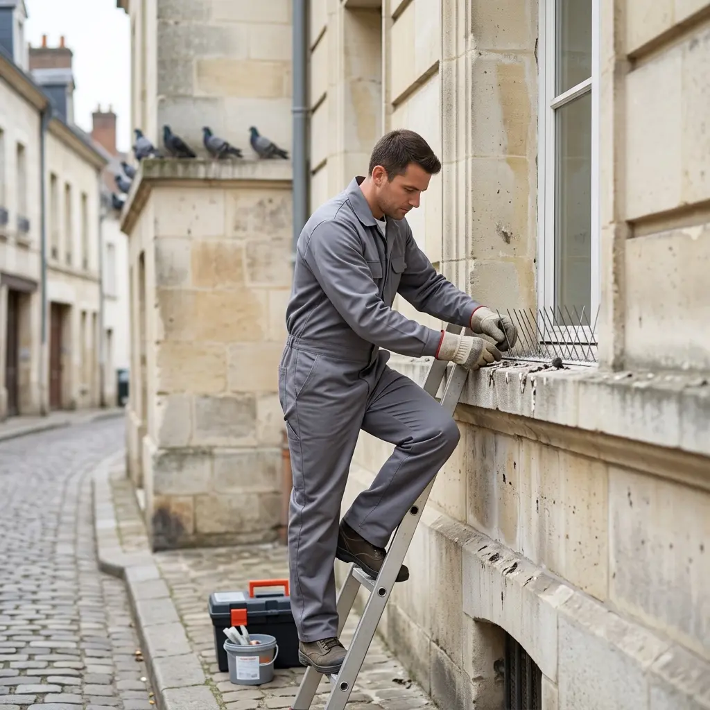 Comment se déroule l'intervention de dépigeonnage à Chauny ?