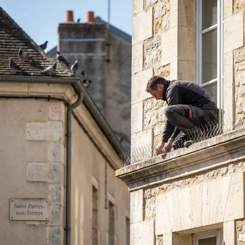 Prévenir l'installation des oiseaux à Saint-Parres-aux-Tertres