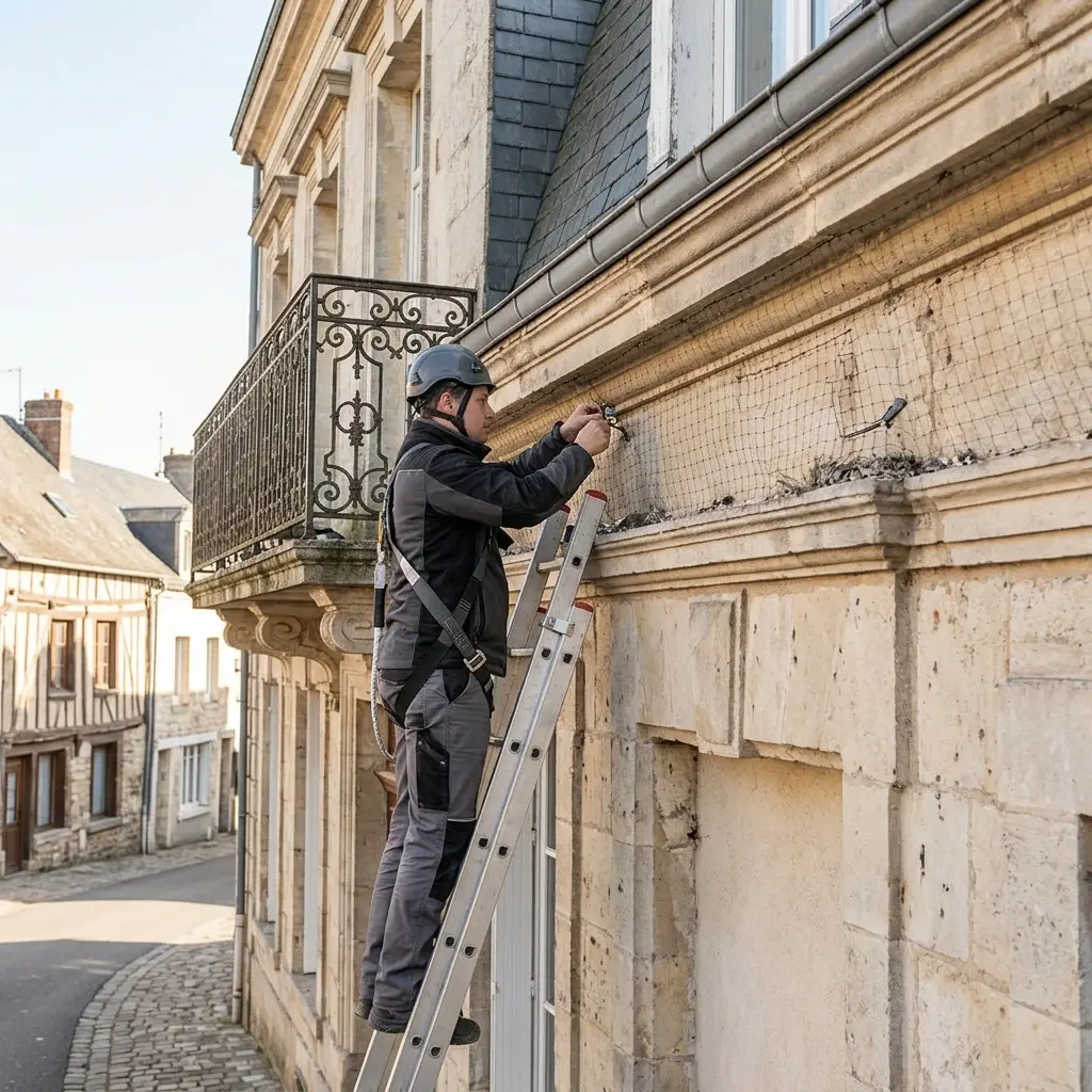 Une stratégie complète d'éloignement des pigeons