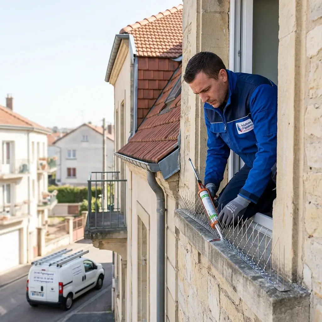 Un traitement professionnel pour éloigner les pigeons