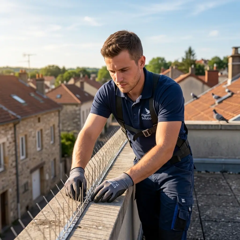 Comment se déroule l'intervention de dépigeonnage à Mondelange ?
