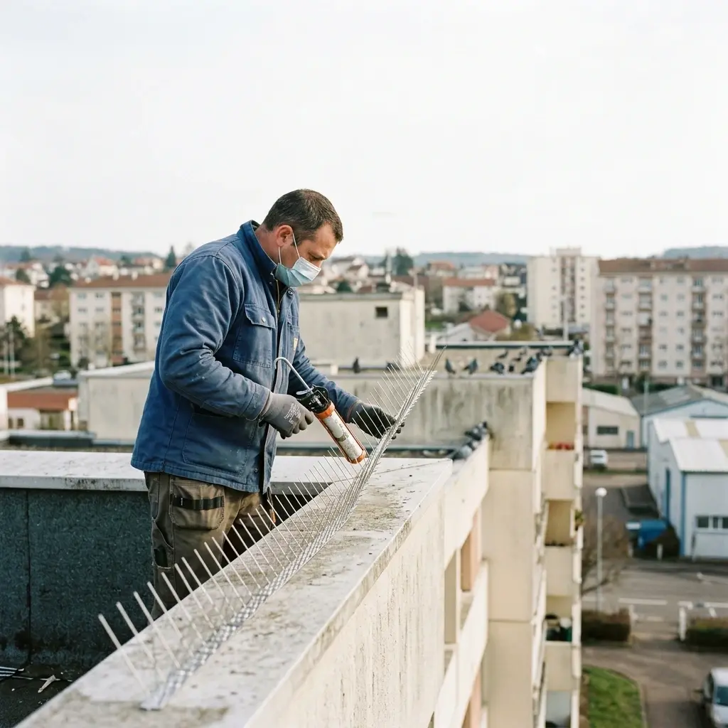 Une protection durable contre les pigeons à Behren-lès-Forbach