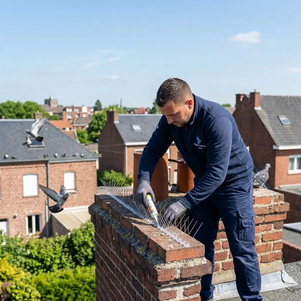 Comment se déroule l'intervention de dépigeonnage à Loos ?