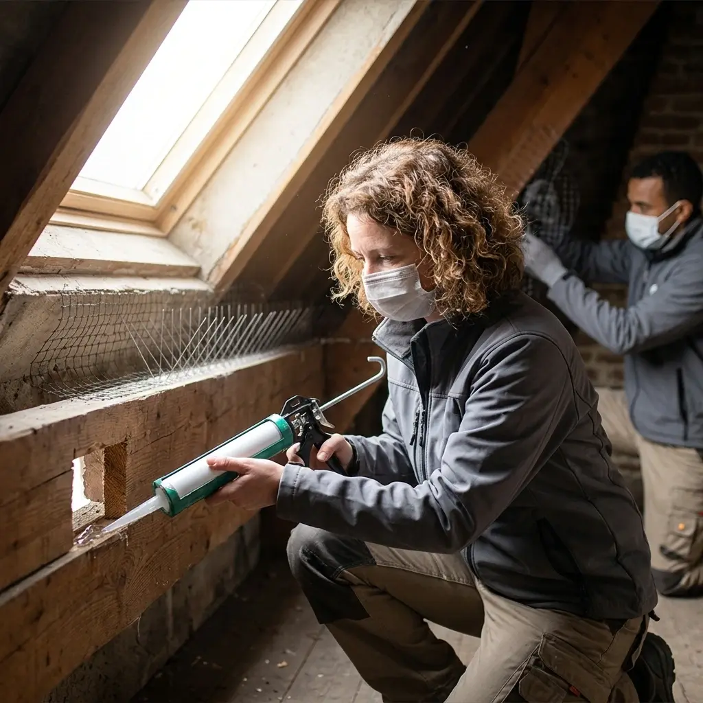 Traitement professionnel contre les pigeons