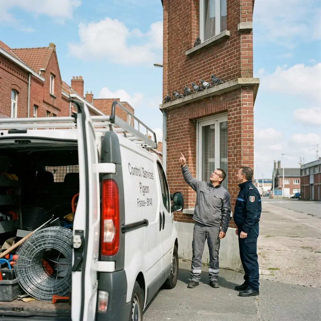 Comment se déroule une intervention de dépigeonnage à Dunkerque