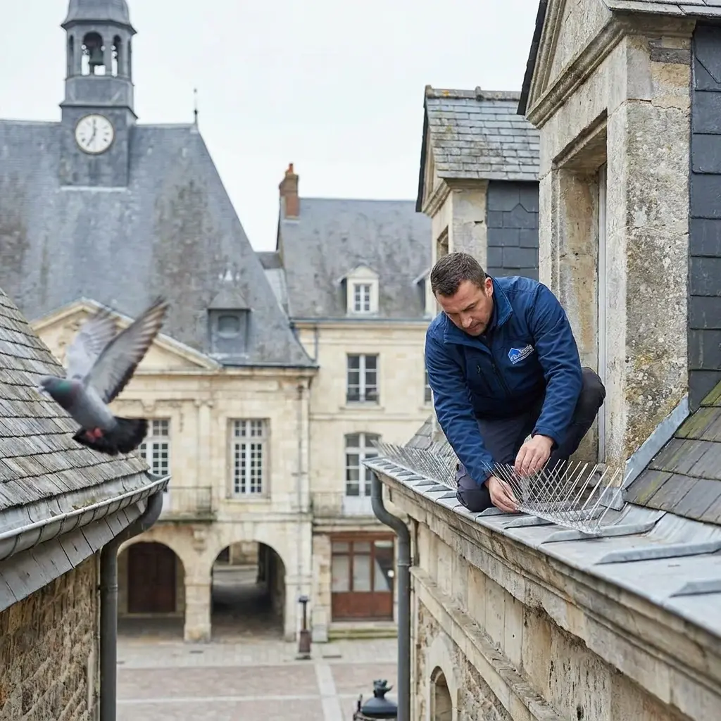 Comment se déroule l'intervention de dépigeonnage à Hérin ?