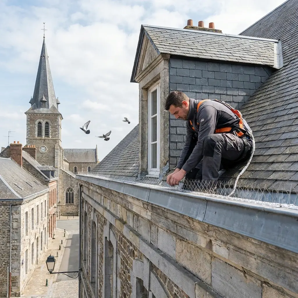 Une stratégie technique pour éloigner les pigeons