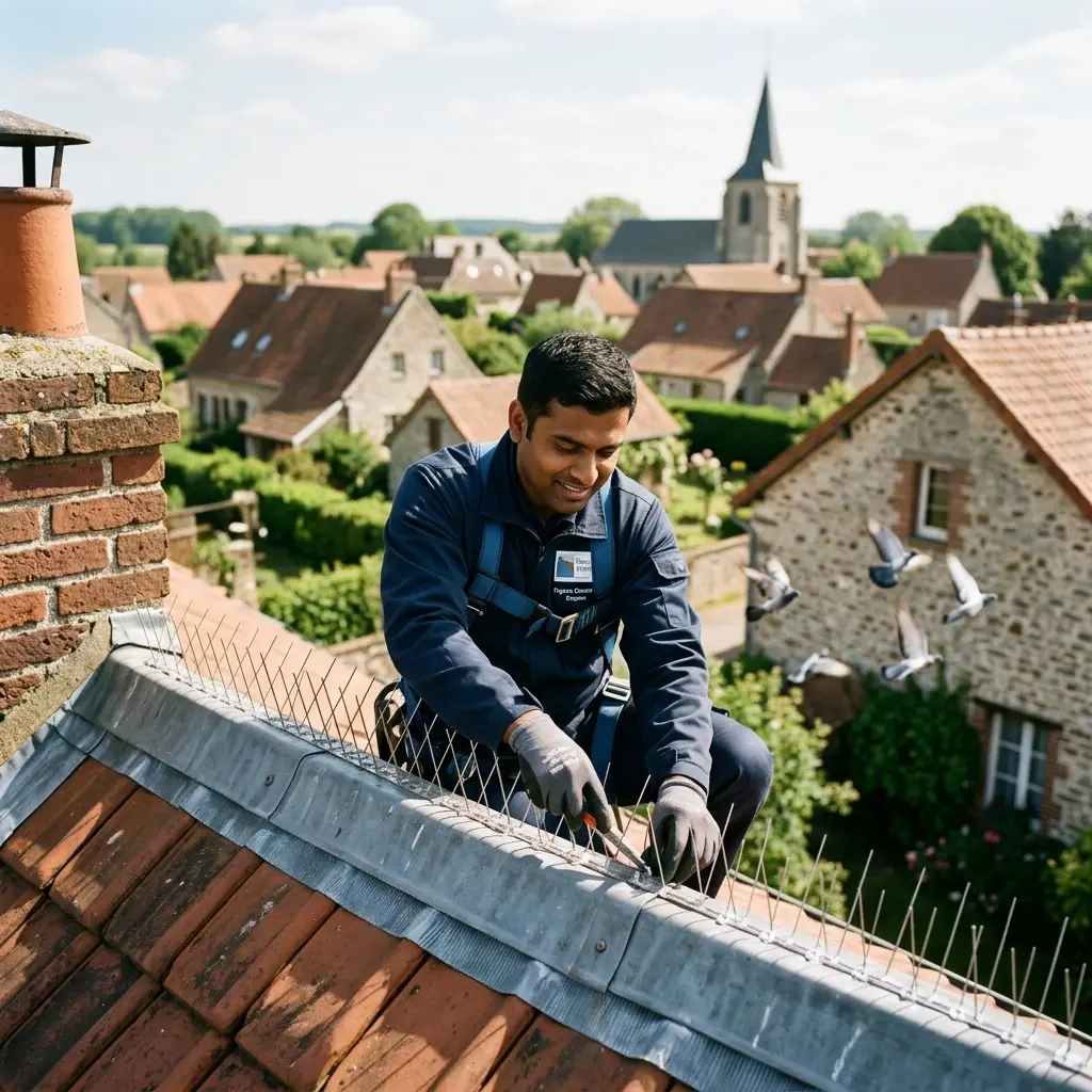 Un traitement technique pour chasser les pigeons