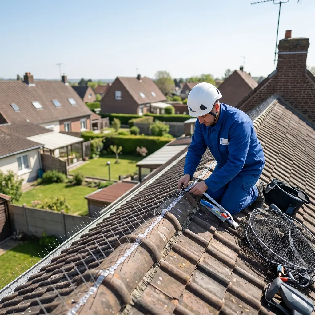 Une stratégie d'exclusion efficace contre les pigeons