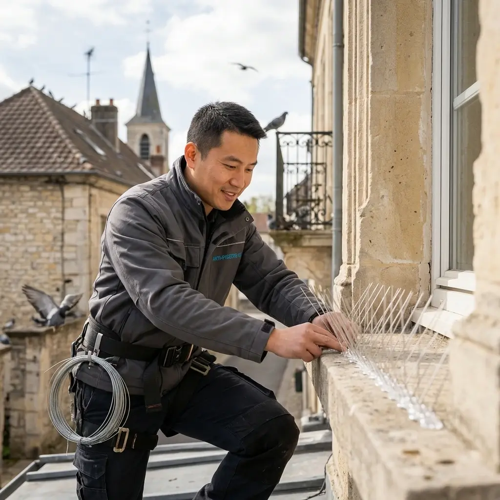 Prévenir l'installation des pigeons sur vos propriétés