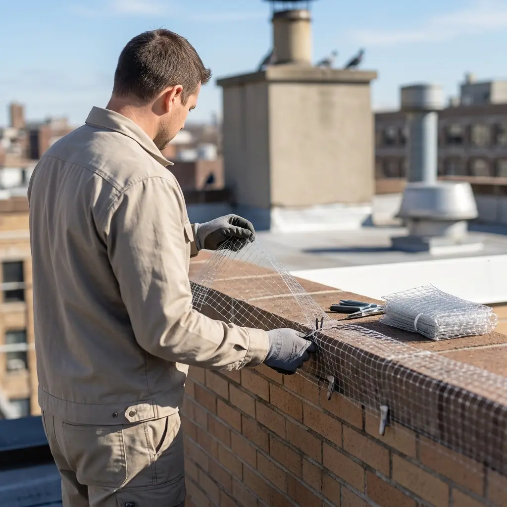Un protocole technique pour chasser les pigeons