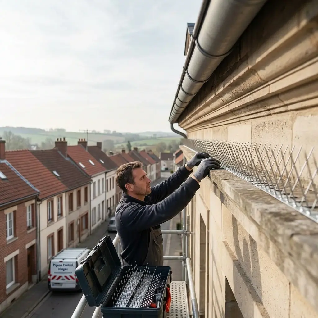 Comment se déroule l'intervention à Hinges ?