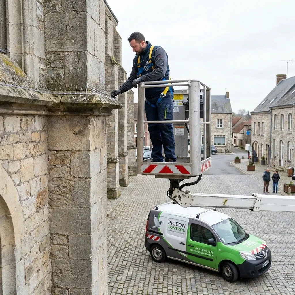 Un traitement technique pour chasser les pigeons durablement
