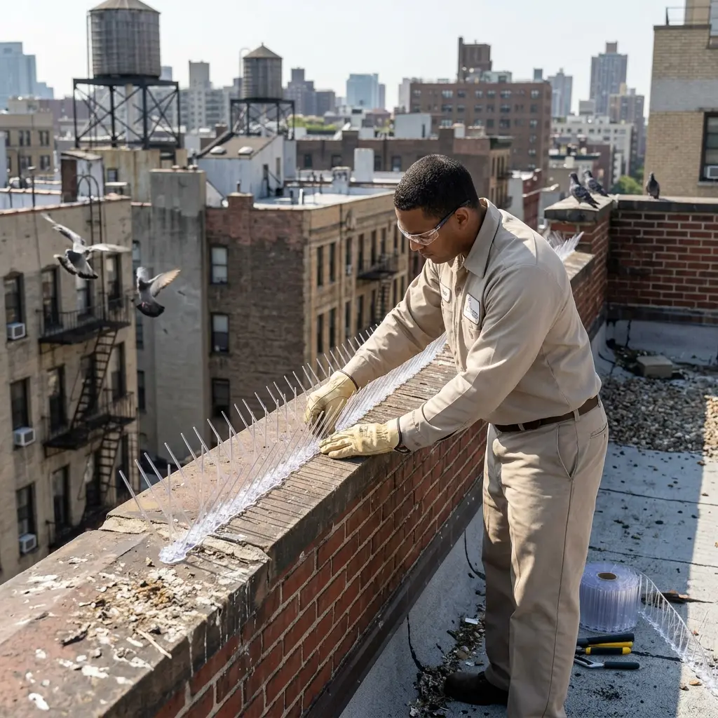 Comment nous traitons l'infestation de pigeons