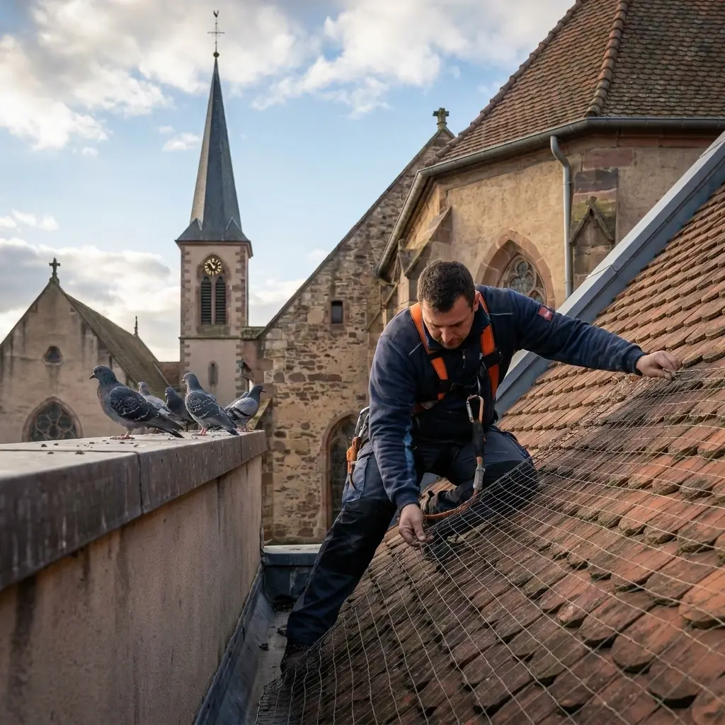 Comment nous traitons l'infestation de pigeons