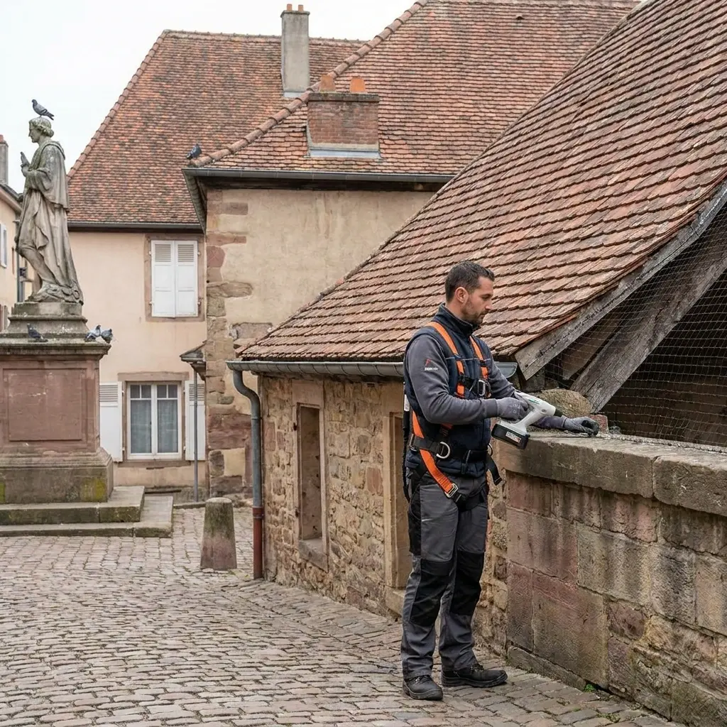 Un traitement technique et précis contre les pigeons