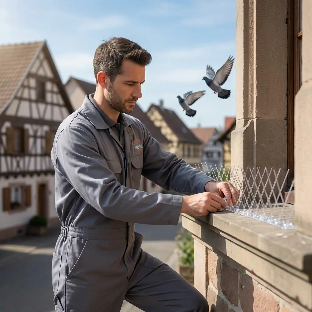 Adopter les bons gestes contre les pigeons à Berstett