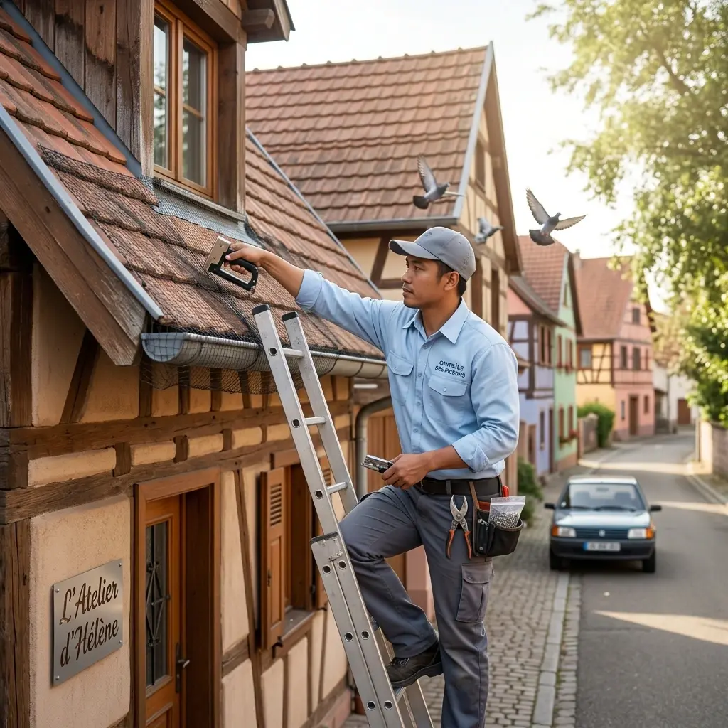 Comment se déroule une opération de dépigeonnage à Truchtersheim ?