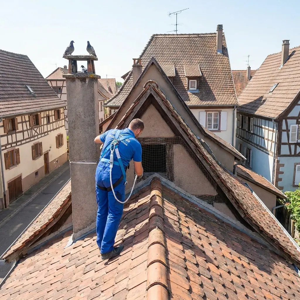 Notre méthode de dépigeonnage à Souffelweyersheim