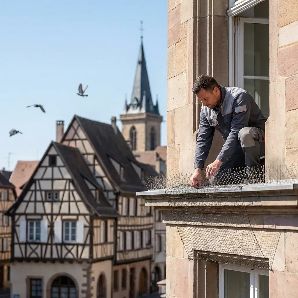 Gestes et prévention contre les pigeons à Colmar