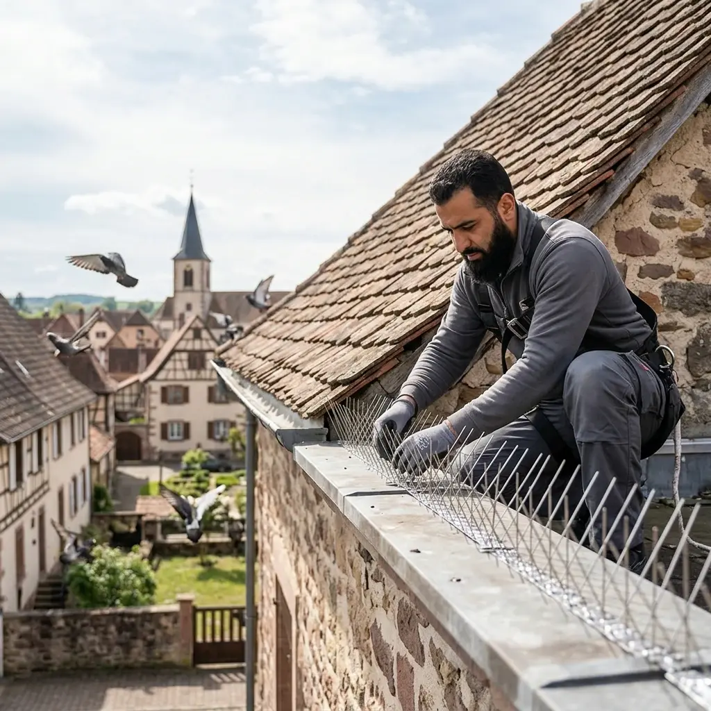 Comment limiter l'installation des pigeons chez vous à Carspach ?
