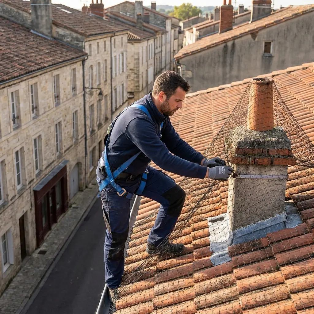 Une stratégie d'exclusion efficace contre les pigeons
