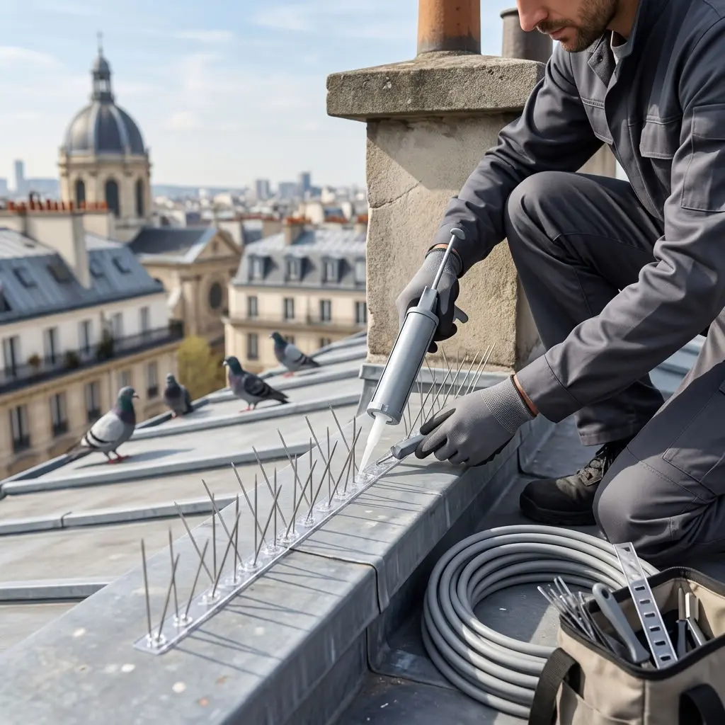 Comment la procédure de dépigeonnage se déroule à Paris