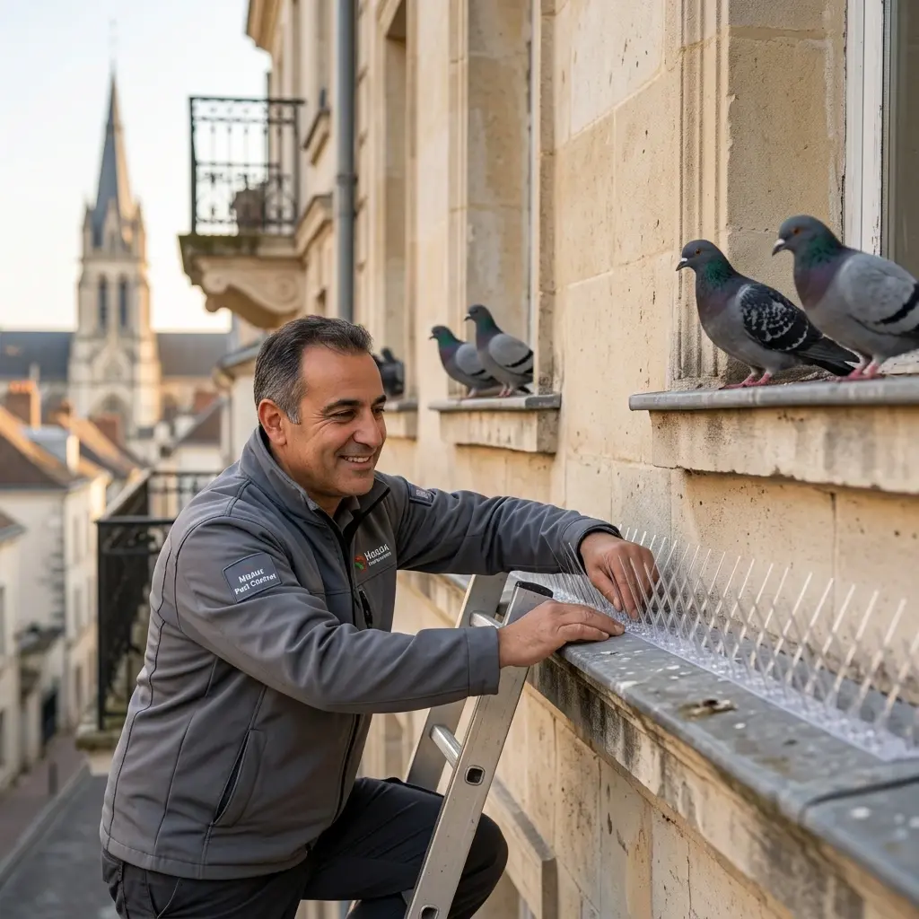 Un traitement technique contre les pigeons