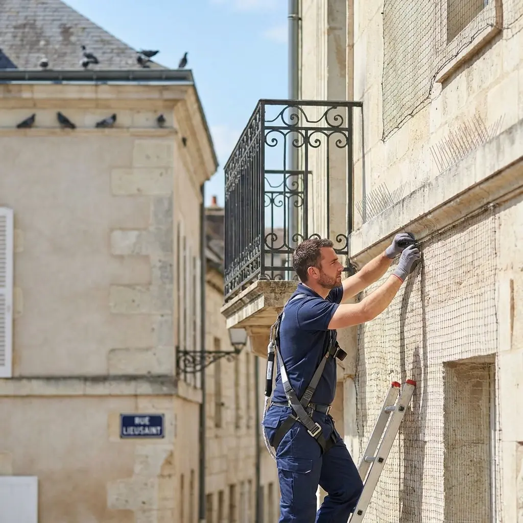 Un traitement professionnel pour chasser les pigeons