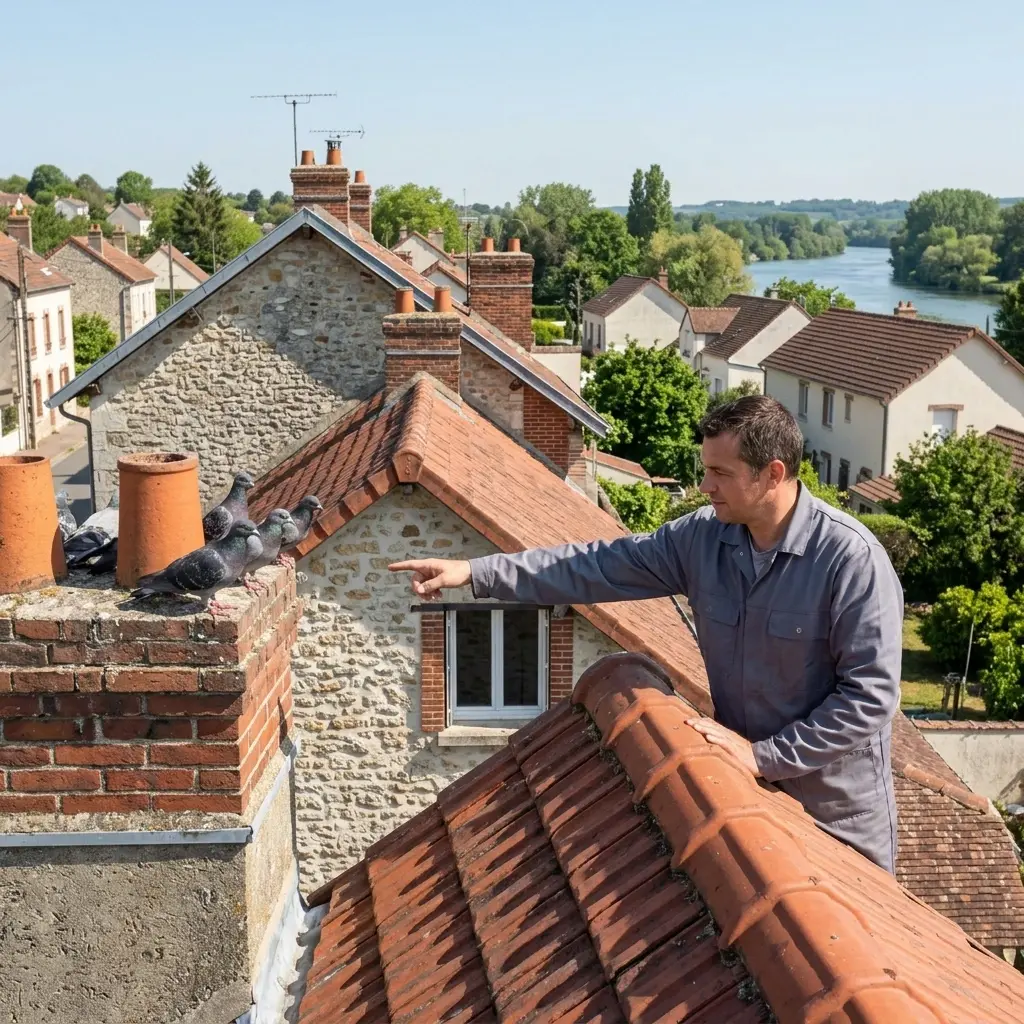 Une stratégie technique contre l'installation des pigeons