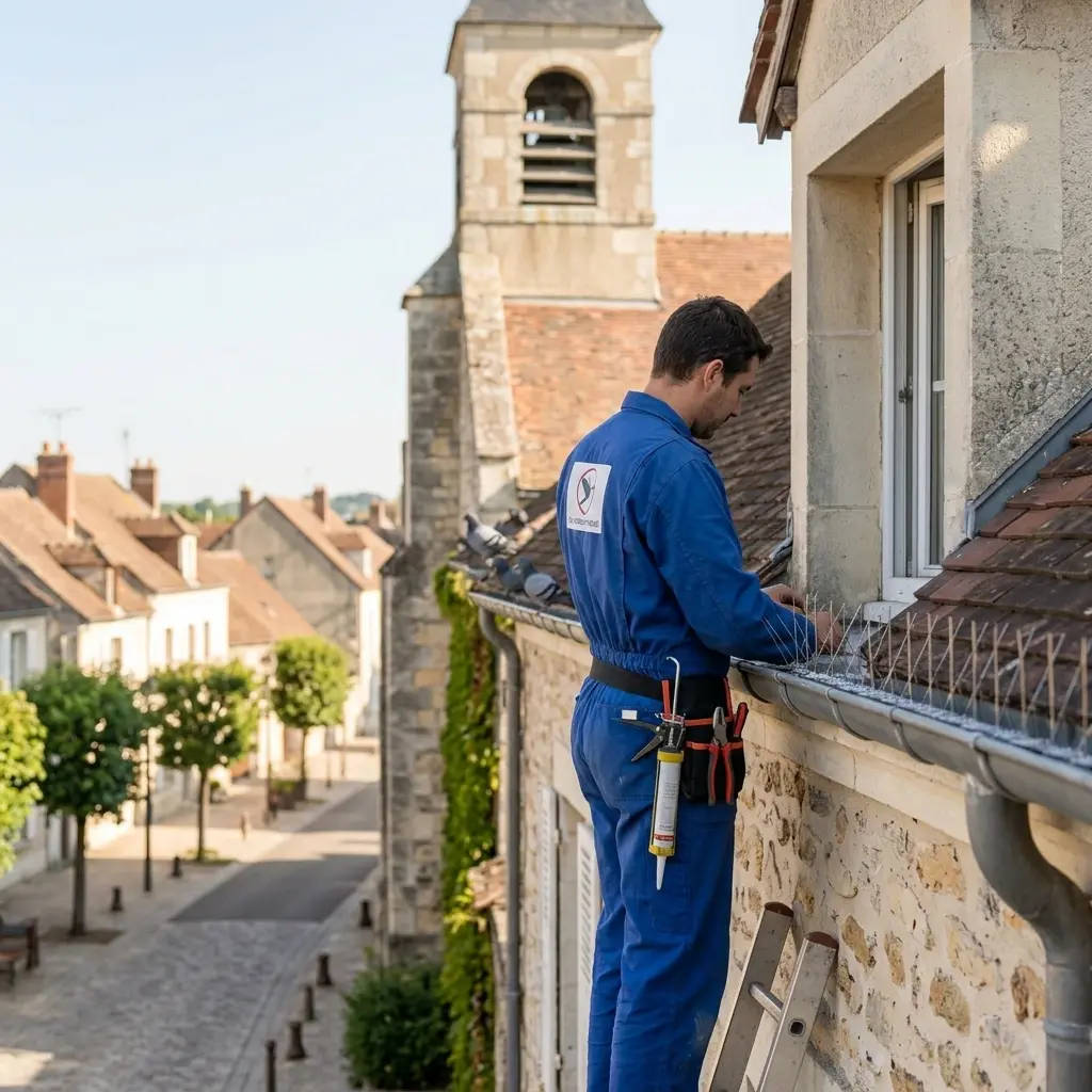 Une stratégie technique pour chasser les pigeons