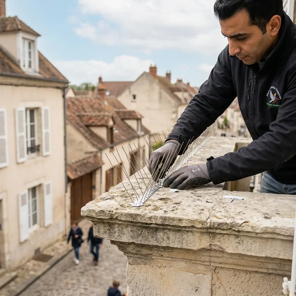 Comment se déroule l'intervention de dépigeonnage à Guignes ?